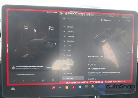 2021 Tesla Model Y Long Range Dual Motor All-Wheel Drive z USA, uszkodzony, nr VIN 5YJYGDEE7MF107970